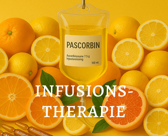 Das Bild zeigt eine Bildkachel zum Thema Infusionstherapie